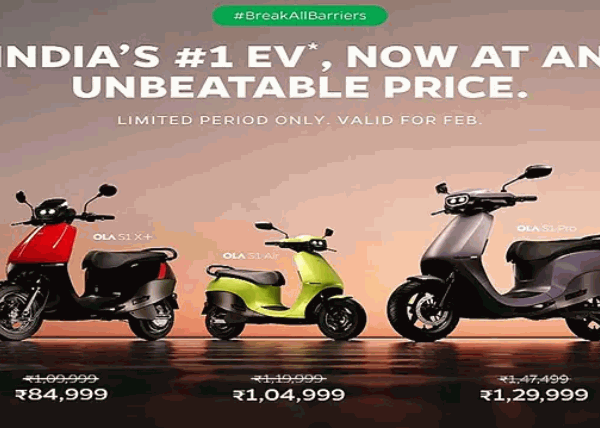 Ola S1 Air, S1 X+ and S1 Pro prices dropped for limited period