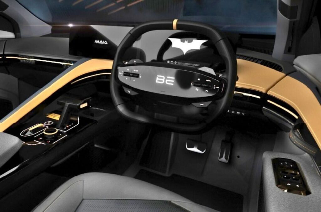Mahindra BE 6 Batman Edition interior black theme