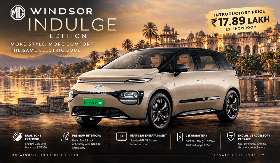 MG Windsor INDULGE Edition