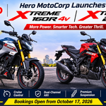 Hero Xtreme 160R 4V and Xtreme 250R updated for 2026